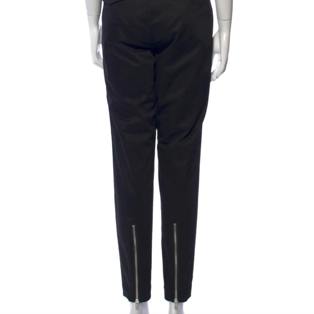 New COMME DES GARÇONS NOIR KEI NINOMIYA Skinny Leg Zippper Black Pants NWT Large